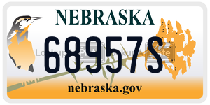 68957S  license plate in NE