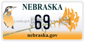 69 license plate in Nebraska