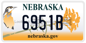 6951B  license plate in NE