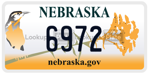 6972  license plate in NE