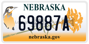 69887A  license plate in NE