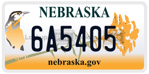 6A5405  license plate in NE