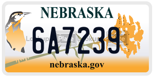 6A7239  license plate in NE