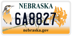 6A8827  license plate in NE