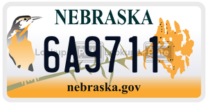 6A9711  license plate in NE