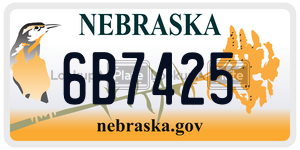 6B7425  license plate in NE