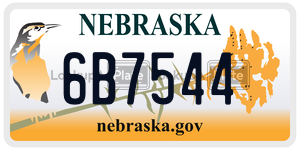 6B7544  license plate in NE