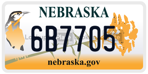 6B7705  license plate in NE