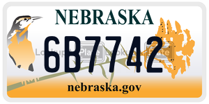 6B7742  license plate in NE