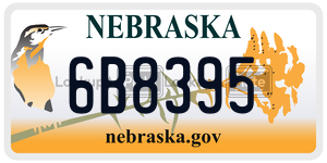 6B8395  license plate in NE