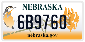 6B9760  license plate in NE