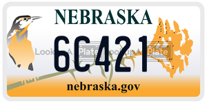 6C421  license plate in NE