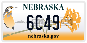 6C49  license plate in NE