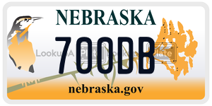 700DB  license plate in NE