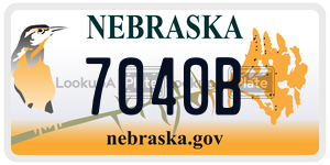 7040B  license plate in NE