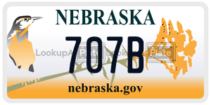707B license plate in Nebraska