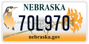 70L970  license plate in NE