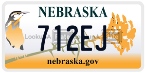 712EJ  license plate in NE