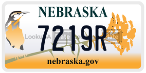 7219R  license plate in NE