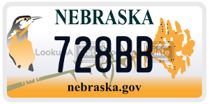 728BB  license plate in NE