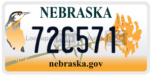 72C571  license plate in NE