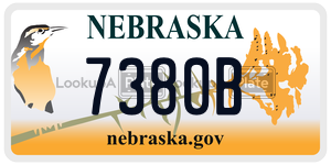 7380B  license plate in NE