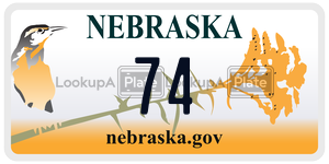 74 license plate in Nebraska