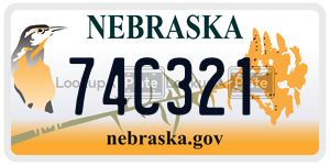 74C321  license plate in NE