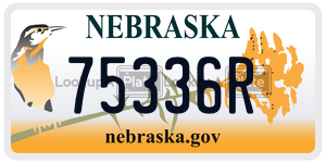 75336R  license plate in NE