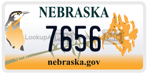 7656  license plate in NE