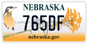 765DF  license plate in NE