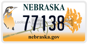 77138 license plate in Nebraska