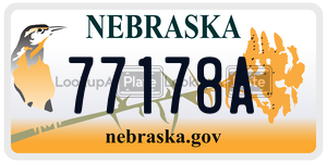 77178A  license plate in NE