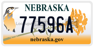 77596A  license plate in NE