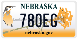 780EG  license plate in NE