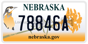 78846A  license plate in NE