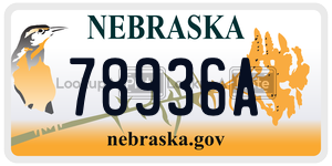 78936A  license plate in NE