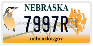 7997R  license plate in NE