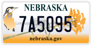 7A5095  license plate in NE