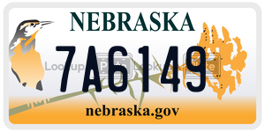 7A6149  license plate in NE