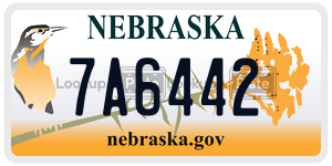 7A6442  license plate in NE