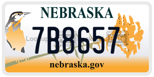 7B8657  license plate in NE