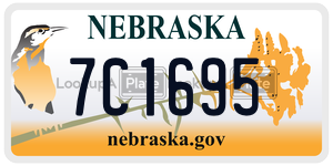 7C1695  license plate in NE