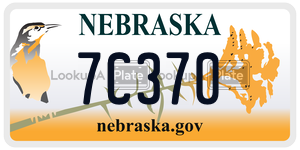 7C370  license plate in NE