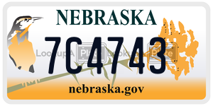 7C4743  license plate in NE