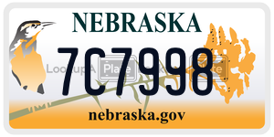 7C7998  license plate in NE