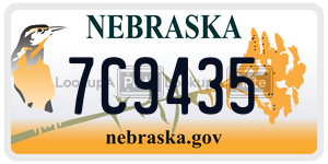 7C9435  license plate in NE