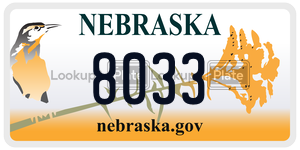 8033  license plate in NE