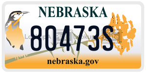 80473S  license plate in NE