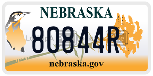 80844R  license plate in NE